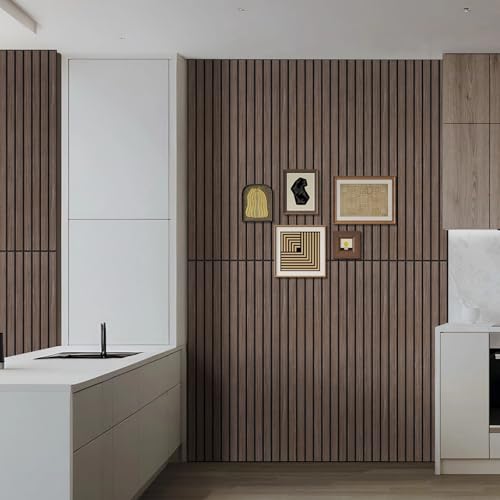 Image of 6 Pack Acoustic Wall Panels, 47.2 inch X 23.6 inch Sound Absorbing Panels, Decorative Sound Proof Panels for Home, Office, Studio Room, Deep Walnut
