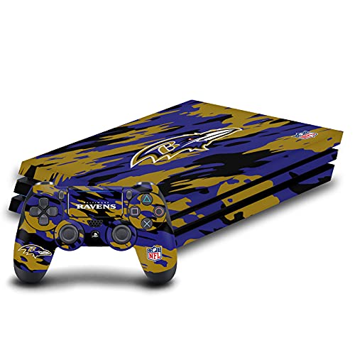 Autocollant vinyle NFL Baltimore Ravens pour customiser votre salon de gamer sur PS4 Pro