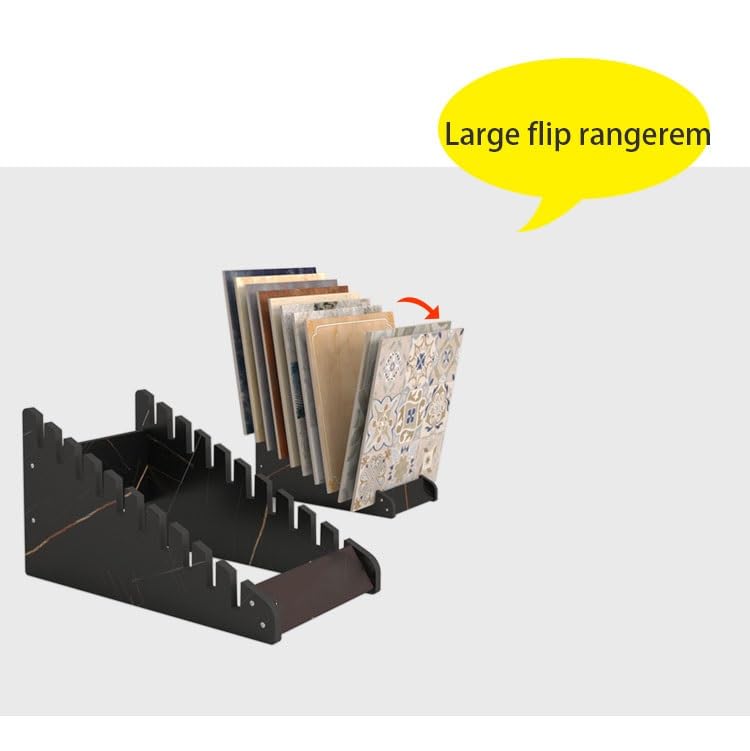 Présentoir de carrelage haut de gamme 17 pouces, support vertical robuste en acier