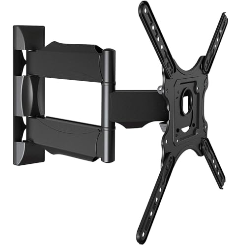 Image of Caprigo Full Motion TV Wall Mount Bracket for 32 to 55 Inch LED /HD /Smart TV's, Universal Heavy-Duty TV Stand for Wall with Swivel Rotation & Tilt Adjustments (M460 /P4)