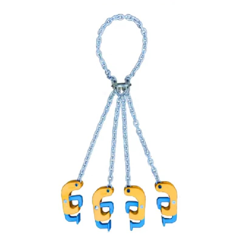 DNGXAOYA Oil Drum Lifting Clamp with Four Chains,Drum Lifter - Chain Type, Can Lift 2 Tons/4409lb, Suitable for 30-55 Gallon Drums, Chain Diameter 25cm/10in