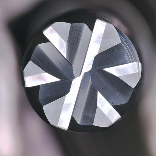 Image of Tools Carbide End Mills,6 Flute Square Milling Cutter,High Helix Angle for High Hardness Steel Finshing Milling Processing - 1 /4 Shank (1 /4-3.5 inch 1PCS)