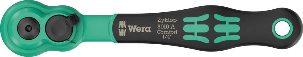 8100 SA 13 Set di chiavi a cricchetto Zyklop Comfort, leva di inversione, attacco 1/4", metrico, 15 pezzi