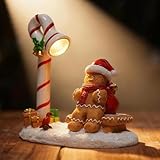 YOQUATE Christmas Gingerbread Man Decorations Indoor Home Decor Christmas Gingerbread Man Figurines Winter for Table Top Centerpiece Fireplace Decor Cute Decoration GiftοΌGBοΌ