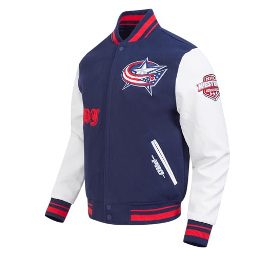Image of Pro Standard Mens NHL Old English Varsity Jacket