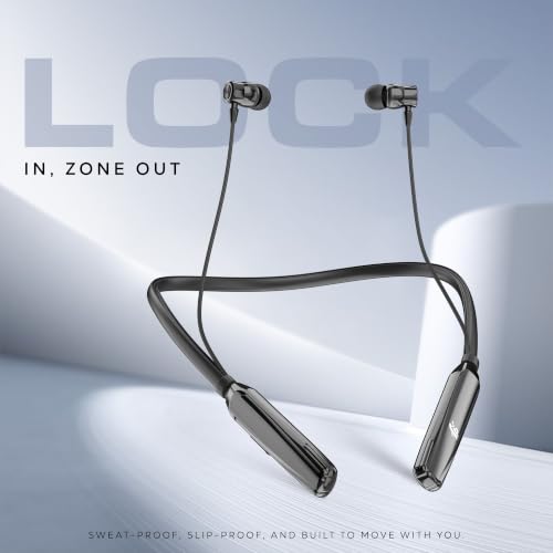 Image of Fairpick FP - NB017 Bluetooth Neckband, Chrome Black