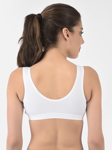 Image of Softline Women's 100% Cotton Wired Non-Padded Molded Sports Bra Combo | High-Support & Breathable Activewear | Soft & Durable for Workouts & Everyday Wear (Pack of 2)