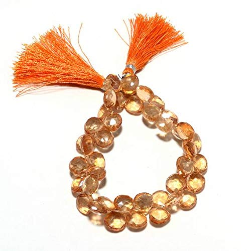 Perles en cristal jaune 10mm en forme de cœur pour sublimer vos looks d'été