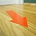 DuraMark Heavy Duty Floor Marking Arrow, Withstands Forklift Traffic, High-Traffic Aisles, Warehouses & Work Zones, Red 10 Inch Arrows for 5S Lean Organization (Pack of 25)