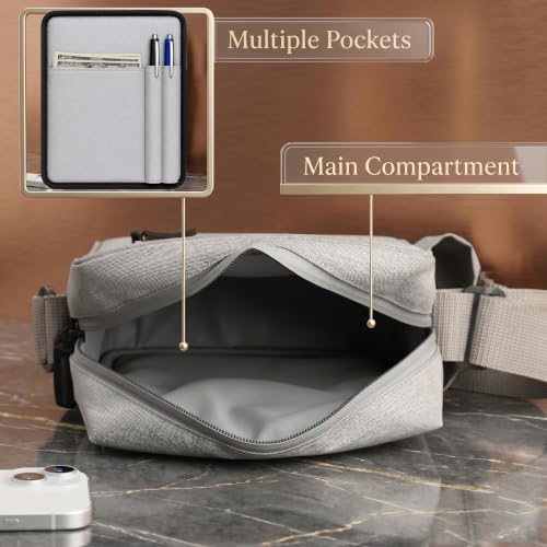 Image of Wooum Water-Resistant Sling Bag for Men with 1 Year Warranty | Stylish Crossbody & Messenger Bag | Compact Office & Travel Side Bag | Waterproof Man Bag | Gift for Men Under 500 | Water resistant bag, Compact sling design, Multi pocket storage, Adjustable strap, Ideal gift for men, 1 Year warranty