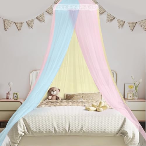 NHTJTHE Moskitonetze Bett,Reise Mückennetz Bett,Hängendes Moskitonetz für Kinderbett,Insektennetz Baldachin für Hängematte Zuhause Reisen Camping Insektenschutz(60 * 250 * 850cm,Color)