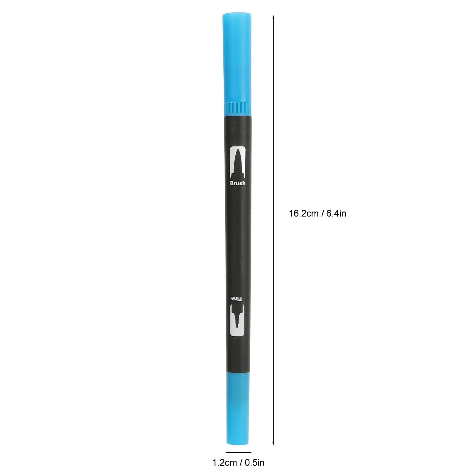 Acryl-Farbstifte, Aquarell-Pinselstift-Set, Pinselstifte mit Zwei Spitzen und Fineliner-Spitze, Kunstmarker, Weiche, Flexible Spitze, Acryl-Farbstifte für Holz, Leinwand, Stein,