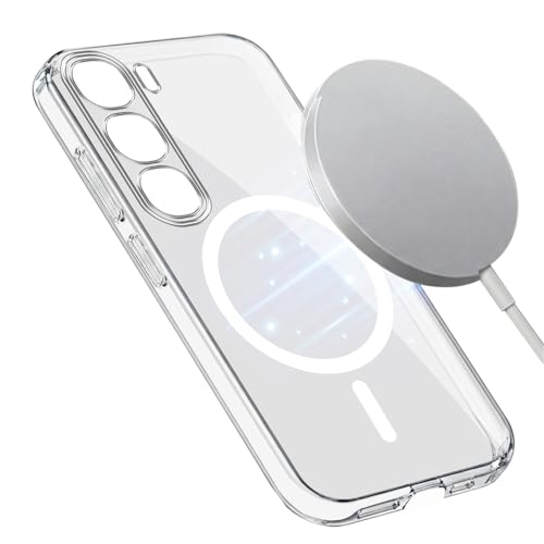 Image of Jkobi Lifetime Anti-Yellow MagSafe Compatible Clear Back Cover Case for Vivo Y300 (Sleek Hard Crystal | Shockproof and Camera Protection)