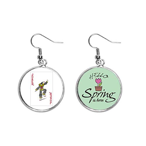 Pendientes de Red Joker colgantes para lucir con looks de primavera