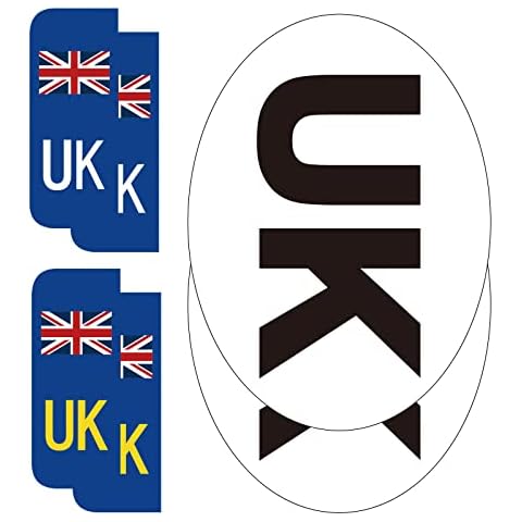 BEEWAY UK Car Stickers for Europe Set Cover