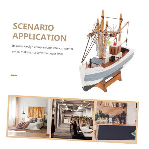 Barco de vela de madera para decorar un salón costero con un ambiente versátil y luminoso 4
