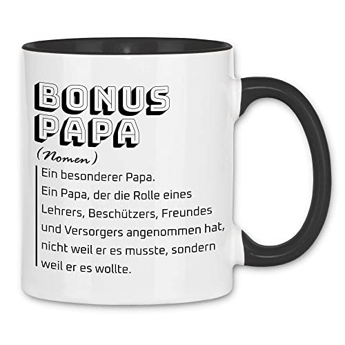 Moonworks Kaffee-Tasse Für Bonus-Papa - Lustiger Spruch Geschenk