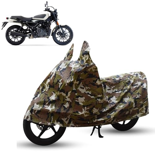 Image of Sulfar Bike Cover for Harley-Davidson X440T (2025) (Cruiser) | Waterproof, Dustproof & UV Protected | All Weather Two Wheeler Cover (Army Green) New 2026 Variants