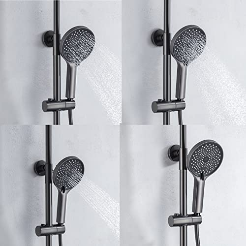 Ensemble de robinet de douche thermostatique design avec douchette à main - 7
