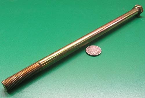 Grade 8 Zinc Yellow Steel Bolts RH PT 1/2"-20 x 10.00 Length