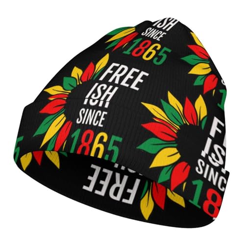Juneteenth Freedom Day 1865 Kids Beanie Hat for for Girls Boys Children Cap Winter Knitted Chemo Cancer Headwear Accessories Gifts Decoration Black