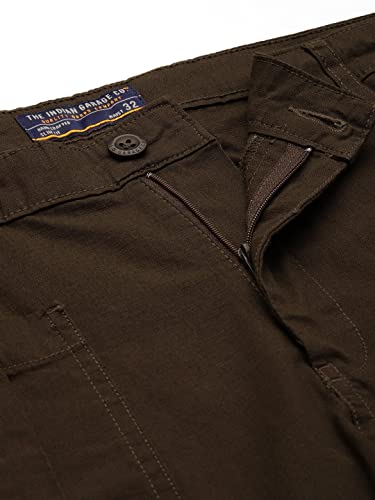 Image of The Indian Garage Co Men Relaxed Fit Solid Mid-Rise Trousers