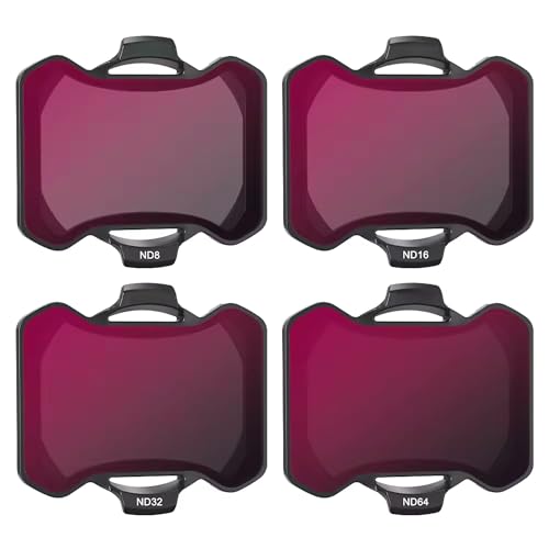 Lot de 4 filtres ND pour DJI Avata 2 ND8 ND16 ND32 ND64 - Compatible avec DJI Avata 2