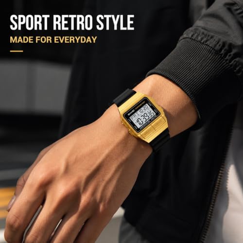 Image of MASTOP Retro Digital Watch for Men Vintage with Multi-Function & Stylish Design for Daily & Outdoor Use