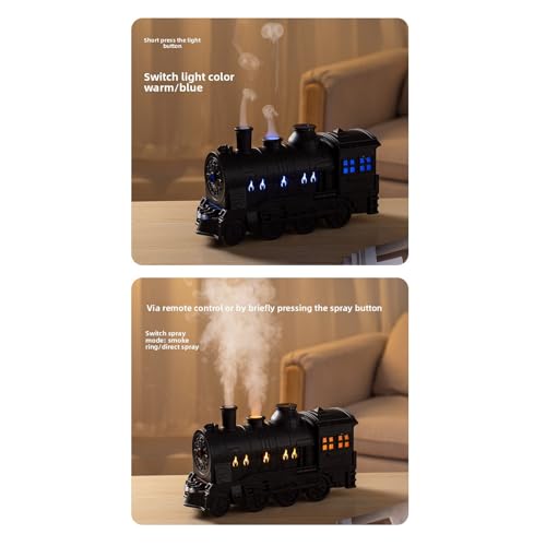 Humidificador forma tren con control remoto 300ml miniatura 6
