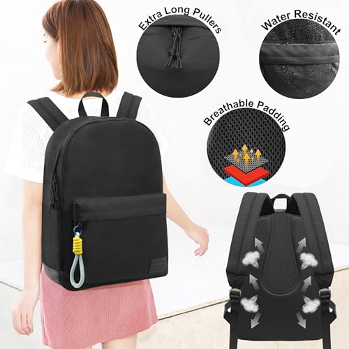 Image of SUPACOOL Casual Laptop Backpack for Men and Women, Backpack for College, USB Charging Port, Lightweight Pack Back