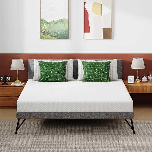 Queen Mattress 6 inch Gel Memory Foam Mattress Queen Mattresses Medium Firm Mattresses for Cool...