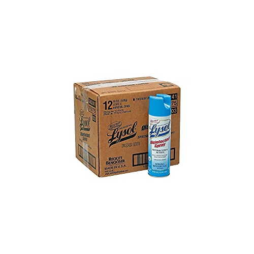 Image of Lysol Disinfectant Spray, Spring Waterfall, 19-Ounce (Pack of 12)