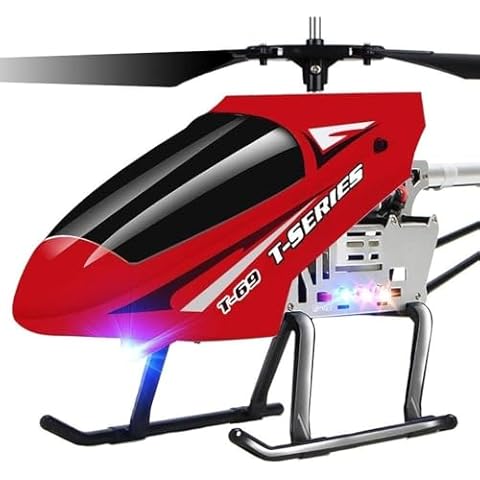 SREJNGL Huge Durable RC Helicopters 3.5CH Channel Remote Control Helicopter Flying Toy Stable Operation Beginner Teens Xmas Gift (2 Batteries) Cover