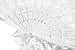 Dark In Love Gothic Lolita White Rose Lace Fan Halloween Vampire Bride Handheld Fan Niche Vintage Fashion Accessory