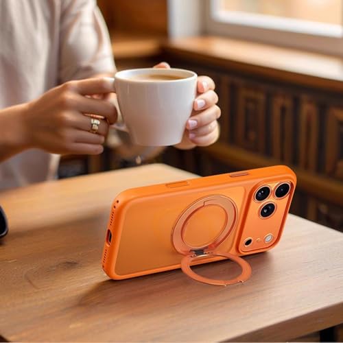 Coque magnétique iPhone 17 Pro Max gris transparent avec support de charge - 8