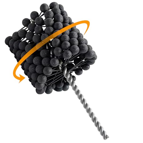 3 Inch Cylinder Hone Ball Brush 240 Grit Silicon Carbide Flexible Honing Tool for Deburring & Cross-Hatching Ideal for Honing Cast Iron Steel and Stainless Steel Engine Cylinders