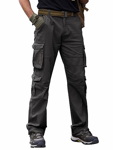Breampot Herren Cargohose Baumwolle Baggy Chino Hosen Freizeit Outdoorhose...
