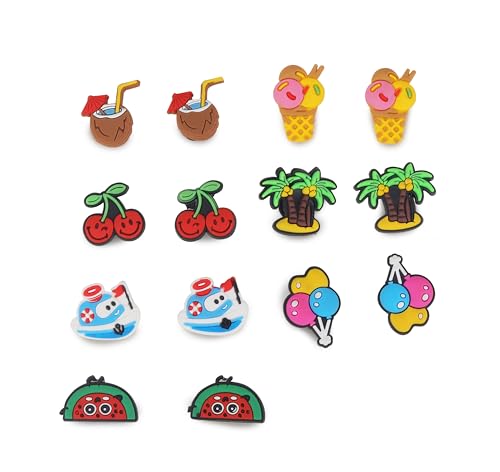 Image of CASSIEY Polyvinyl Chloride Shoe Charms Clog Different Characters Used To Decorate Clogs Shoes For Rounded Holes Charms For Shoes