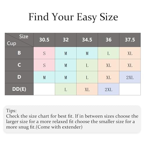 Wireless Push Up Bra with Support and Lift, Comfort Bras for Women Full Coverage Seamless Bra No Underwire Everyday4