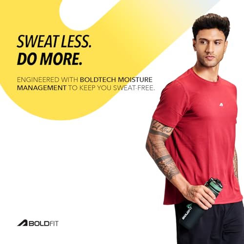 Image of Boldfit Tshirt for Man Regular fit Gym t Shirts for Men Workout Active wear t Shirt for Man Running Mens t-Shirts Running Tshirt for Men Workout Gym wear Mens
