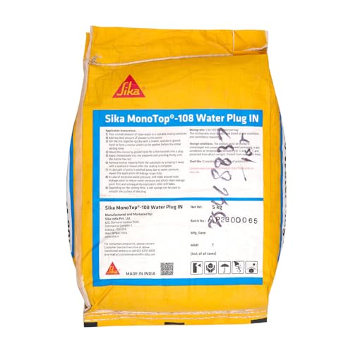 Image of SIKA - Pack of 4 Rapid setting mortar - Sika Monotop 108 Water Plug - For plugging water leakage instantly - 5kg