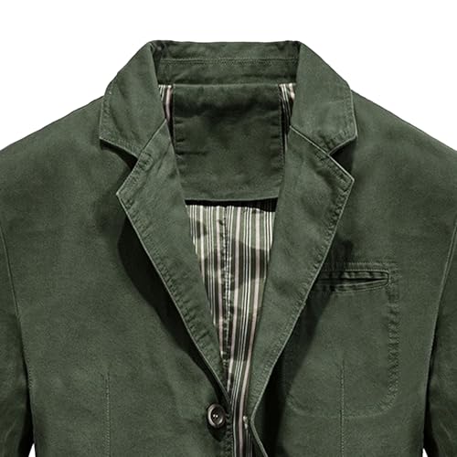 Men's Vintage Lapel Denim Blazer Suit Jacket Casual Business Slim Sport Coats Distressed Jean Lightweight Jackets2