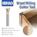 HUHAO Dovetail Router Bit with 1/4 Inch Shank ,Cutting Dia in 1