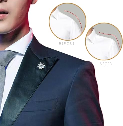 zalati Cotton Shoulder Pads Sponge Soft Comfortable Durable White 20 Pieces 0.08inch - Image 4