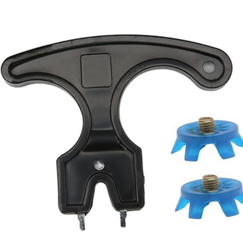 Zapatos de golf clavos de repuesto con tornillo de material flexible para evitar resbalones 2
