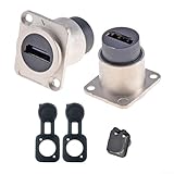 Adapter-Set Buchse auf Buchse für hochdichte Multichip-Verbindung, perfekt für den Anschluss mehrerer Geräte (Silber)