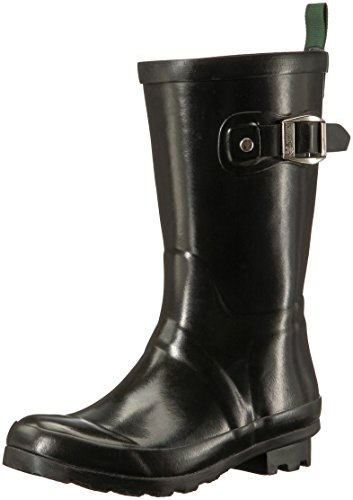 Kamik Unisex-Kid's Rainsplash Rain Boot, Black, 1 M US Little Kid