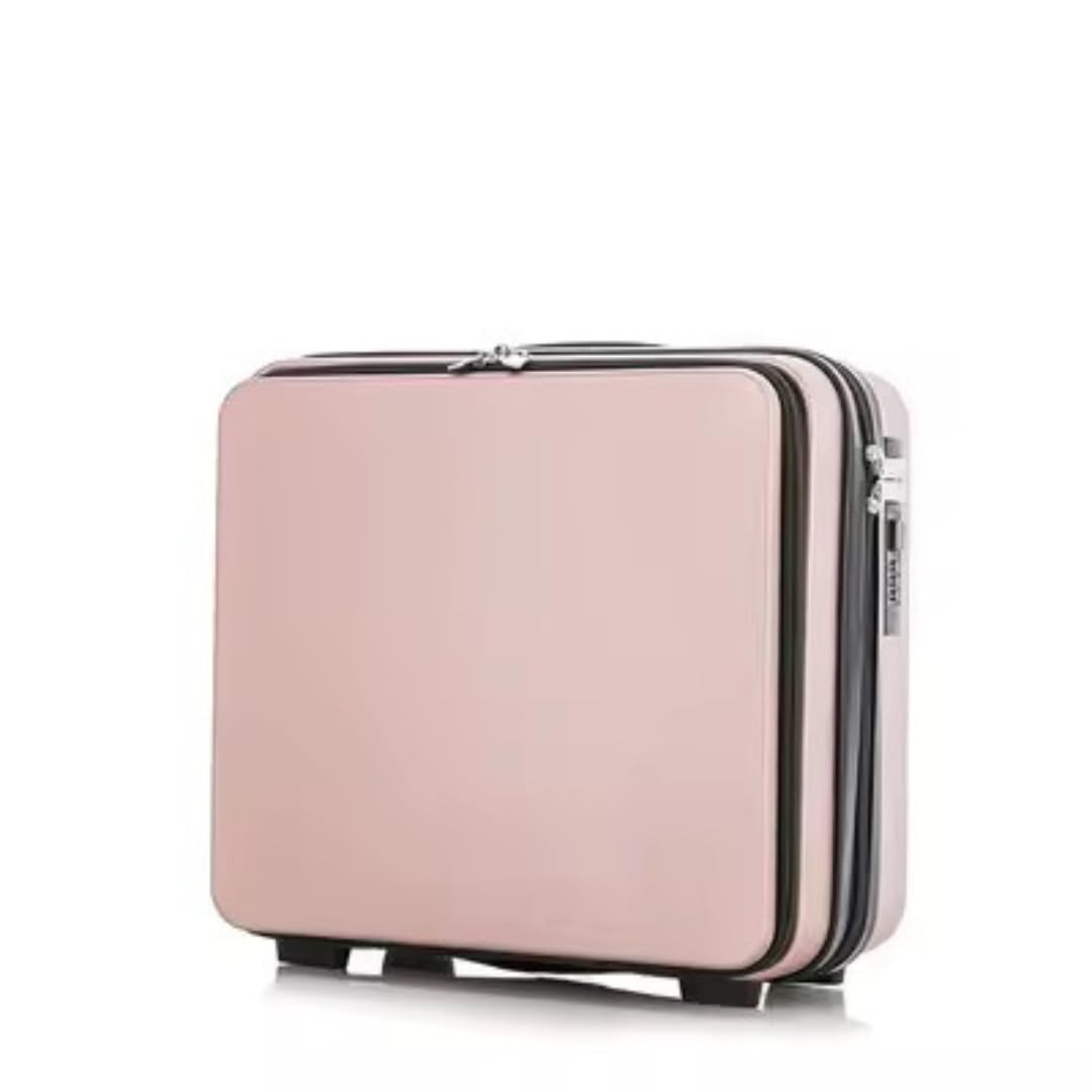 16" Hard Shell Vanity Case & Travel Makeup Bag – Lightweight Cosmetic Trolley with TSA Lock & Expandable Storage – Portable Beauty Organizer for Travel, Salon, and Home Use (Rose Gold)-image-26