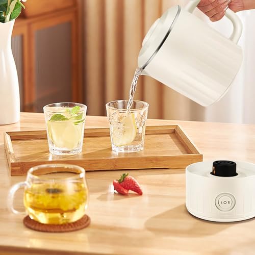Hervidor eléctrico portátil de 600 ml para viaje miniatura 6