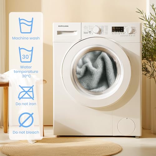 Good Nite Decke mit Ärmeln – Übergroße Sherpa kuscheldecke für Frauen und Männer, Tragbare Warm Decken mit Taschen, Adult Cosy Sweater Hoodie Grau